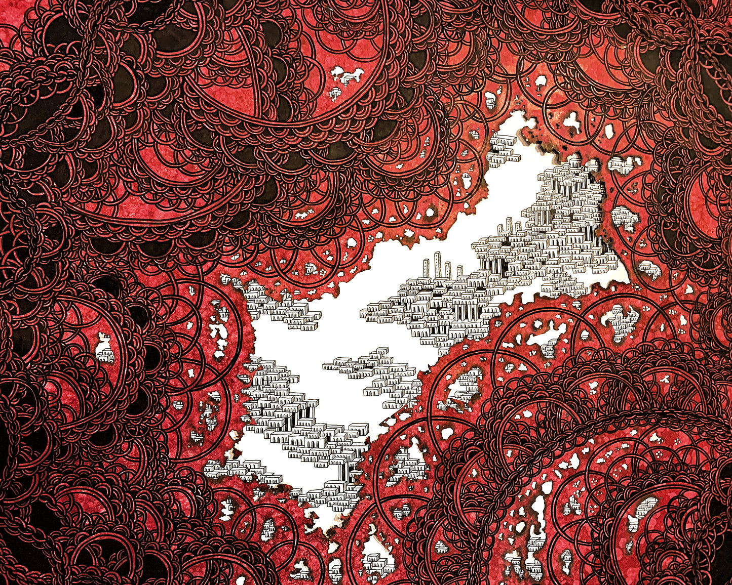 DECOMPOSITION AND COMPOSITION 02 79x79cm